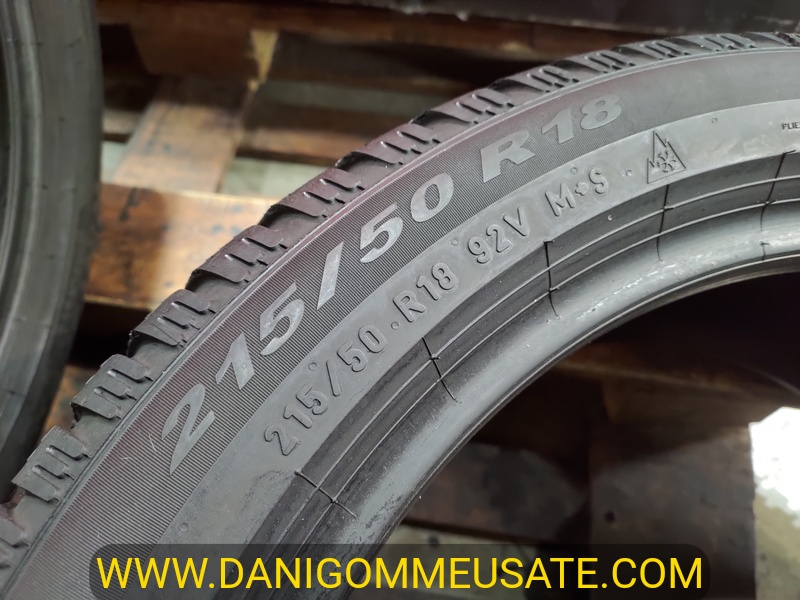 2 Gomme usate 215 50 18 Pneumatici Invernali PIRELLI 2 Gomme usate 215 50 18 Pneumatici Invernali PIRELLI