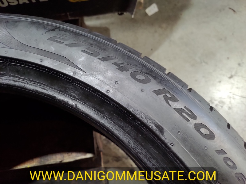 1 Gomma usata 275 40 20 RUN FLAT Pneumatici Estivi PIRELLI 1 Gomma usata 275 40 20 RUN FLAT Pneumatici Estivi PIRELLI