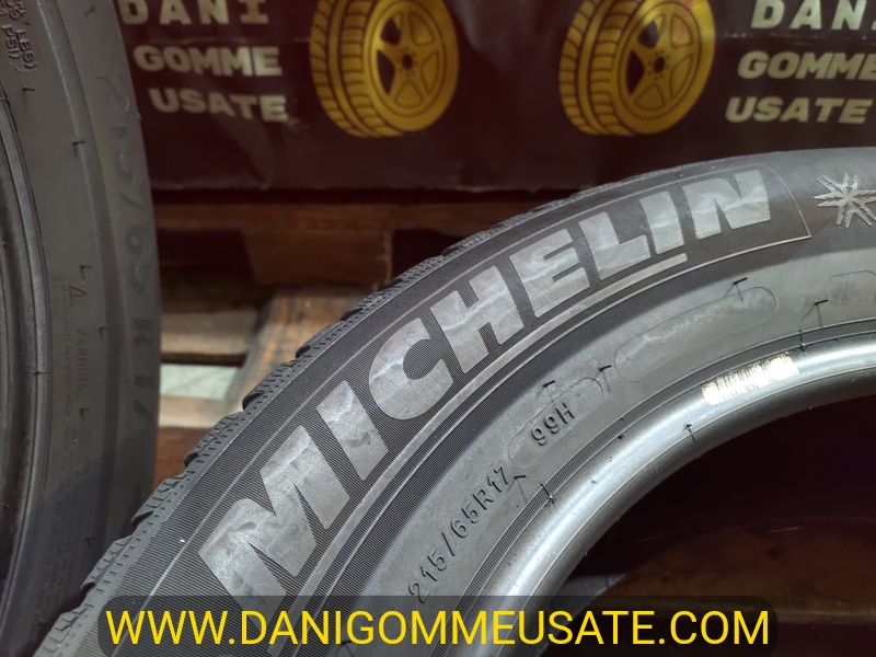 2 Gomme usate 215 65 17 Pneumatici Invernali MICHELIN 2 Gomme usate 215 65 17 Pneumatici Invernali MICHELIN