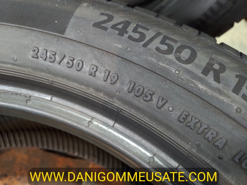 4 Gomme usate 245 50 19 RUN FLAT Pneumatici Invernali CONTINENTAL 4 Gomme usate 245 50 19 RUN FLAT Pneumatici Invernali CONTINENTAL
