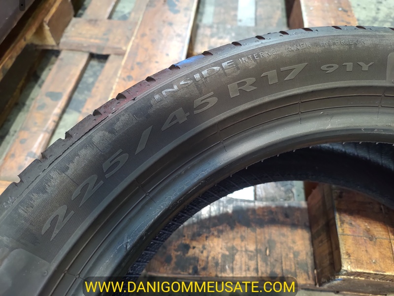 4 Gomme usate 225 45 17 Pneumatici Estivi PIRELLI 4 Gomme usate 225 45 17 Pneumatici Estivi PIRELLI