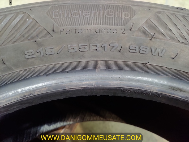 4 Gomme usate 215 55 17 Pneumatici Estivi GOODYEAR 4 Gomme usate 215 55 17 Pneumatici Estivi GOODYEAR