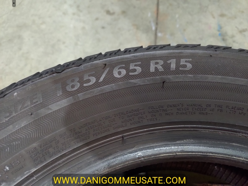 2 Gomme usate 185 65 15 Pneumatici Estivi BRIDGESTONE 2 Gomme usate 185 65 15 Pneumatici Estivi BRIDGESTONE