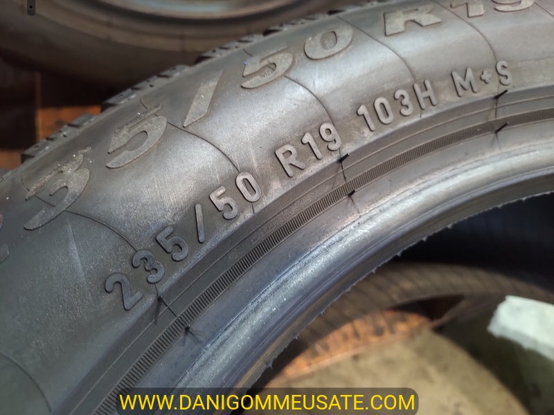 4 Gomme usate 235 50 19 Pneumatici Invernali PIRELLI 4 Gomme usate 235 50 19 Pneumatici Invernali PIRELLI