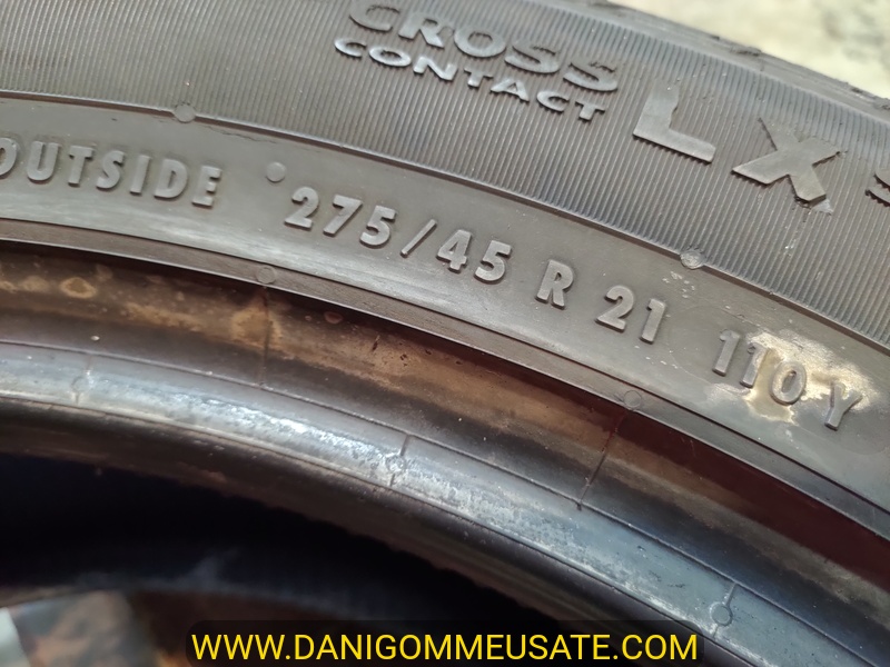 4 Gomme usate 275 45 21 Pneumatici 4 Stagioni CONTINENTAL 4 Gomme usate 275 45 21 Pneumatici 4 Stagioni CONTINENTAL