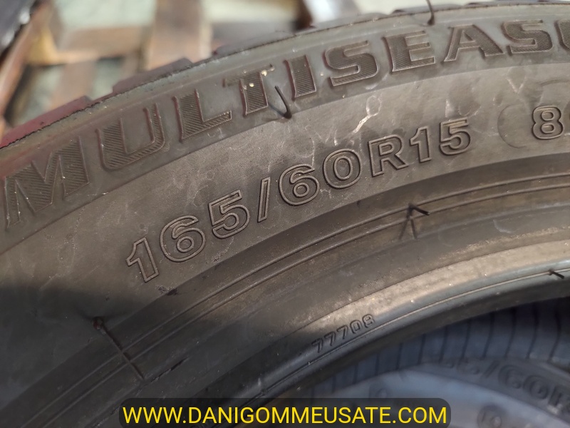 4 Gomme usate 165 60 15 Pneumatici 4 Stagioni FIRESTONE 4 Gomme usate 165 60 15 Pneumatici 4 Stagioni FIRESTONE