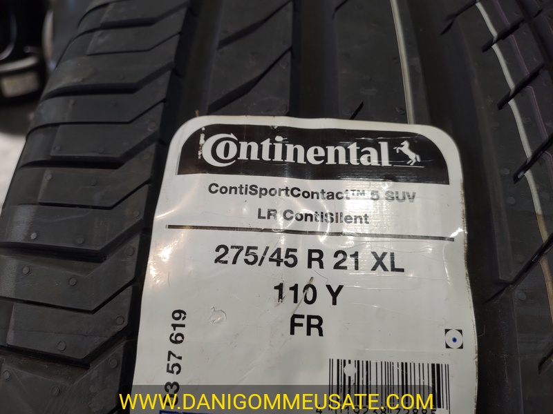 2 Gomme nuove 275 45 21 Pneumatici Estivi CONTINENTAL 2 Gomme nuove 275 45 21 Pneumatici Estivi CONTINENTAL
