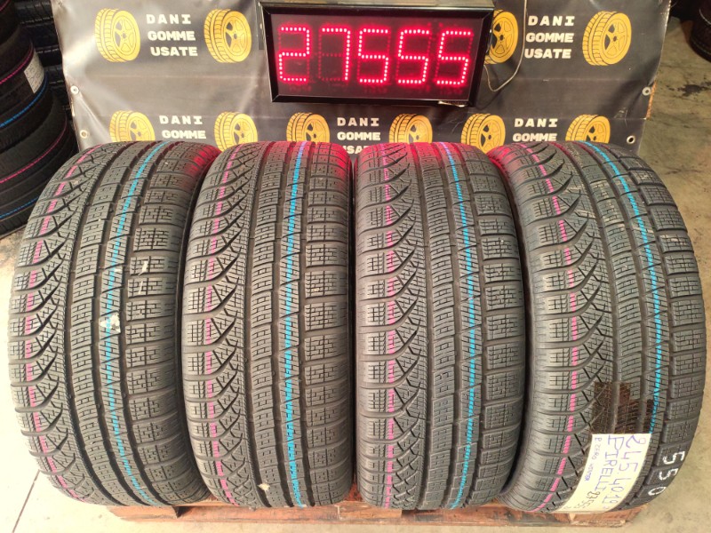 4 Gomme usate 245 40 19 Pneumatici Invernali PIRELLI 4 Gomme usate 245 40 19 Pneumatici Invernali PIRELLI