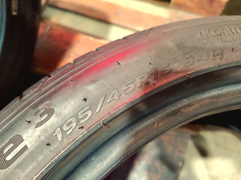 4 Gomme usate 195 45 16 Pneumatici Estivi HANKOOK 4 Gomme usate 195 45 16 Pneumatici Estivi HANKOOK