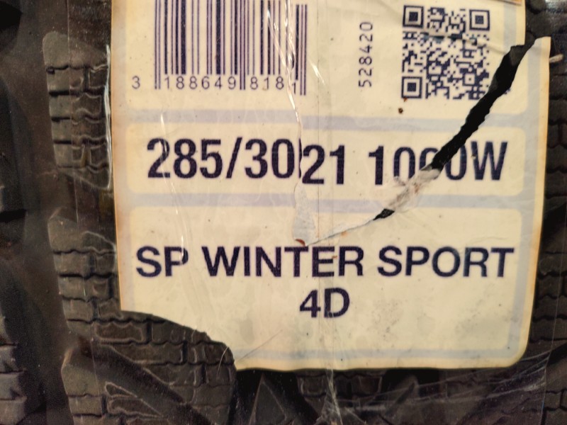 1 Gomma nuova 285 30 21 Pneumatici Invernali DUNLOP 1 Gomma nuova 285 30 21 Pneumatici Invernali DUNLOP