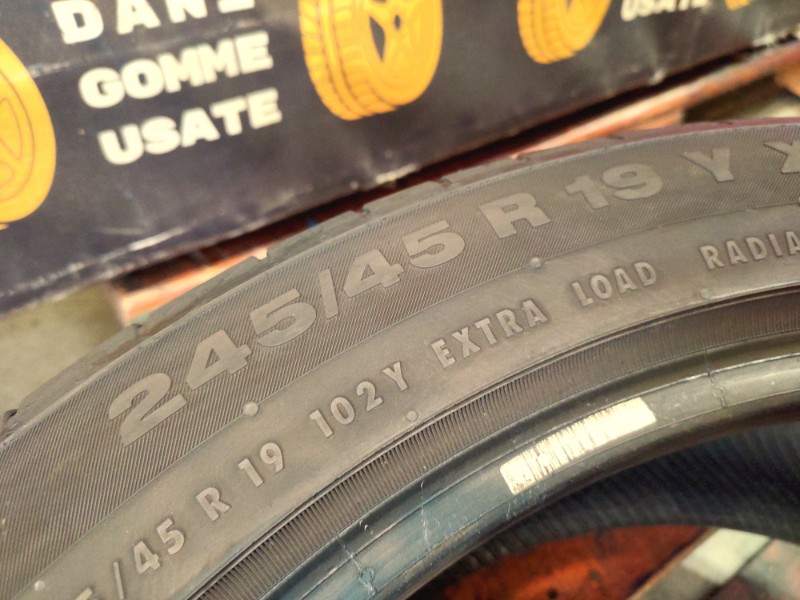 2 Gomme usate 245 45 19 Pneumatici Estivi CONTINENTAL 2 Gomme usate 245 45 19 Pneumatici Estivi CONTINENTAL