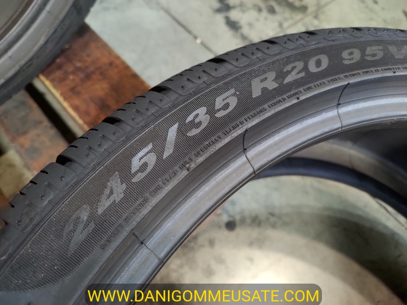 4 Gomme usate 245 35 20 e 275 30 20 RUN FLAT Pneumatici Invernali PIRELLI 4 Gomme usate 245 35 20 e 275 30 20 RUN FLAT Pneumatici Invernali PIRELLI