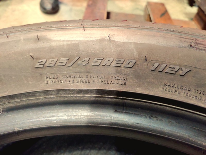 4 Gomme usate 285 45 20 Pneumatici Estivi GOODYEAR 4 Gomme usate 285 45 20 Pneumatici Estivi GOODYEAR