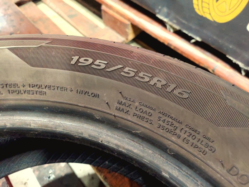 2 Gomme usate 195 55 16 Pneumatici Estivi HANKOOK 2 Gomme usate 195 55 16 Pneumatici Estivi HANKOOK