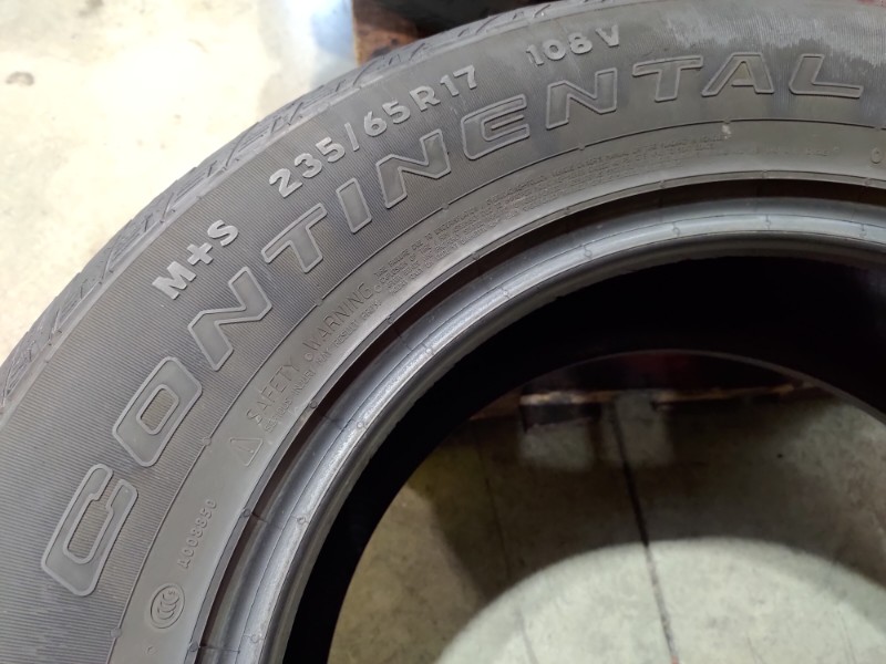 4 Gomme usate 235 65 17 Pneumatici 4 Stagioni CONTINENTAL 4 Gomme usate 235 65 17 Pneumatici 4 Stagioni CONTINENTAL