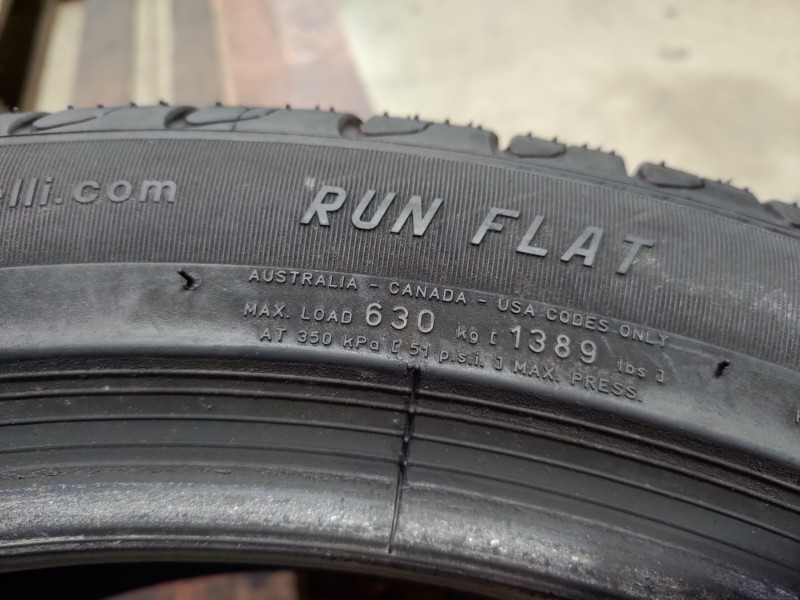 4 Gomme usate 225 45 19 RUN FLAT Pneumatici Estivi PIRELLI 4 Gomme usate 225 45 19 RUN FLAT Pneumatici Estivi PIRELLI
