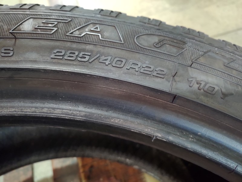 2 Gomme usate 285 40 22 Pneumatici Estivi GOODYEAR 2 Gomme usate 285 40 22 Pneumatici Estivi GOODYEAR