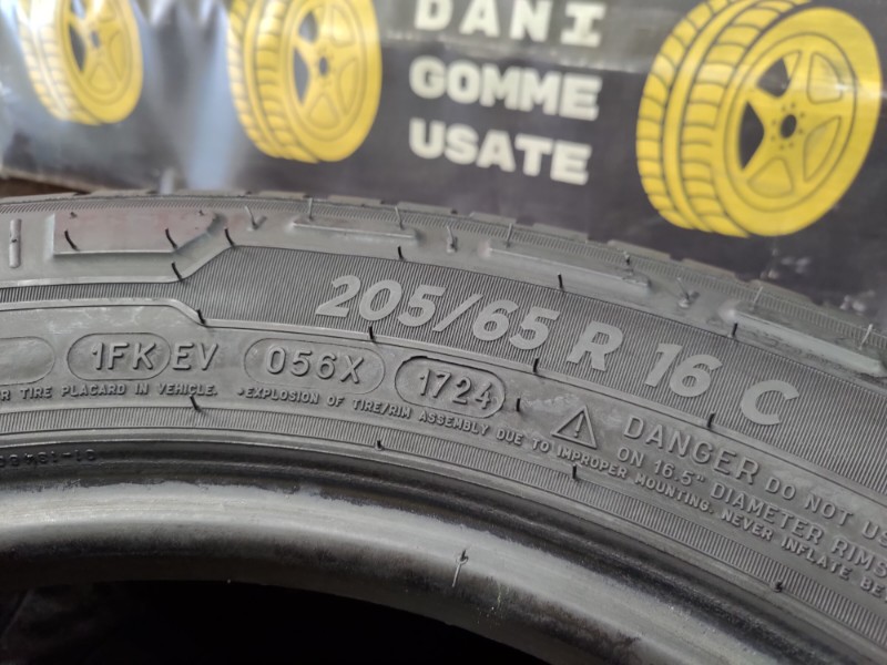 2 Gomme usate 205 65 16 C Pneumatici Estivi MICHELIN 2 Gomme usate 205 65 16 C Pneumatici Estivi MICHELIN