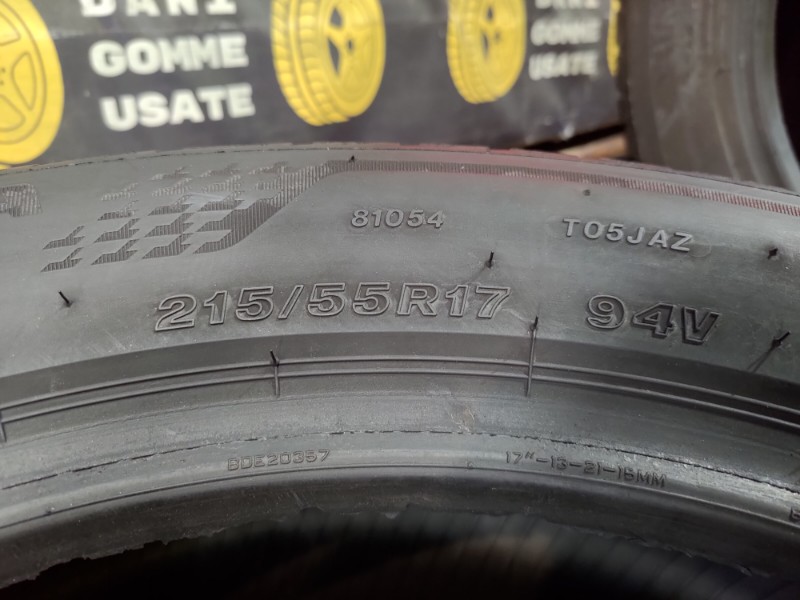 4 Gomme usate 215 55 17 Pneumatici Estivi BRIDGESTONE 4 Gomme usate 215 55 17 Pneumatici Estivi BRIDGESTONE