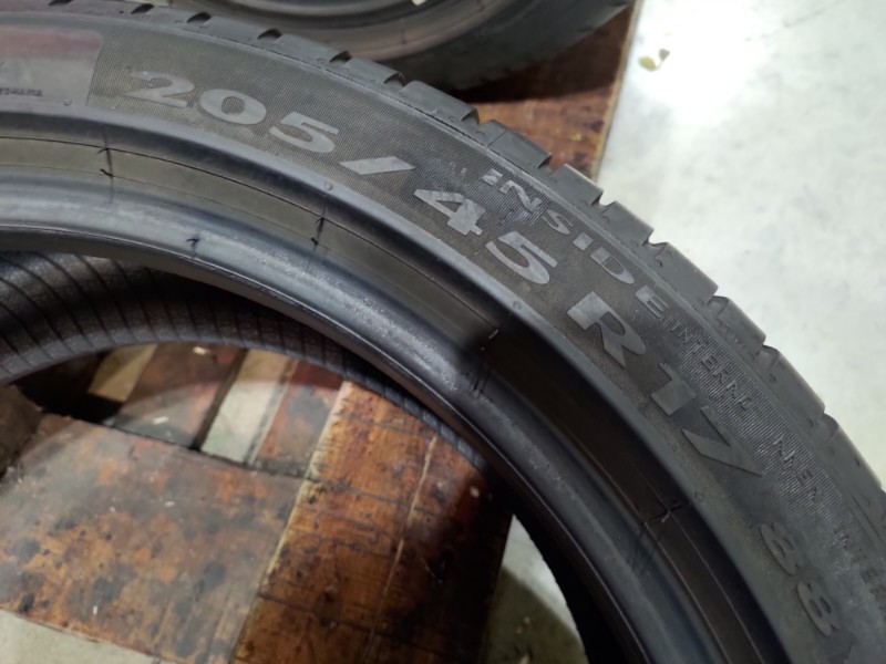 4 Gomme usate 205 45 17 Pneumatici Estivi PIRELLI 4 Gomme usate 205 45 17 Pneumatici Estivi PIRELLI