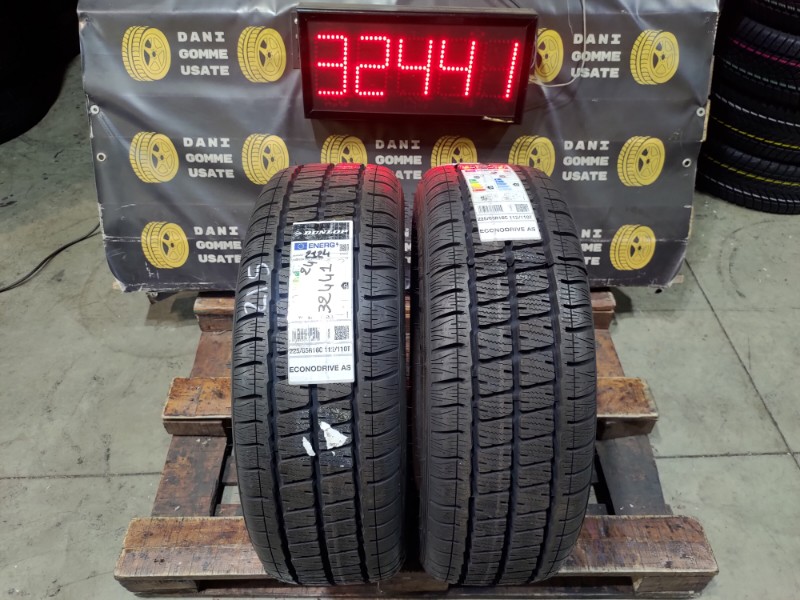 2 Gomme nuove 225 65 16 C Pneumatici 4 Stagioni DUNLOP 2 Gomme nuove 225 65 16 C Pneumatici 4 Stagioni DUNLOP