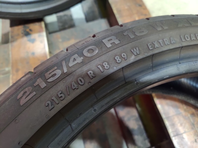 2 Gomme usate 215 40 18 Pneumatici Estivi CONTINENTAL 2 Gomme usate 215 40 18 Pneumatici Estivi CONTINENTAL