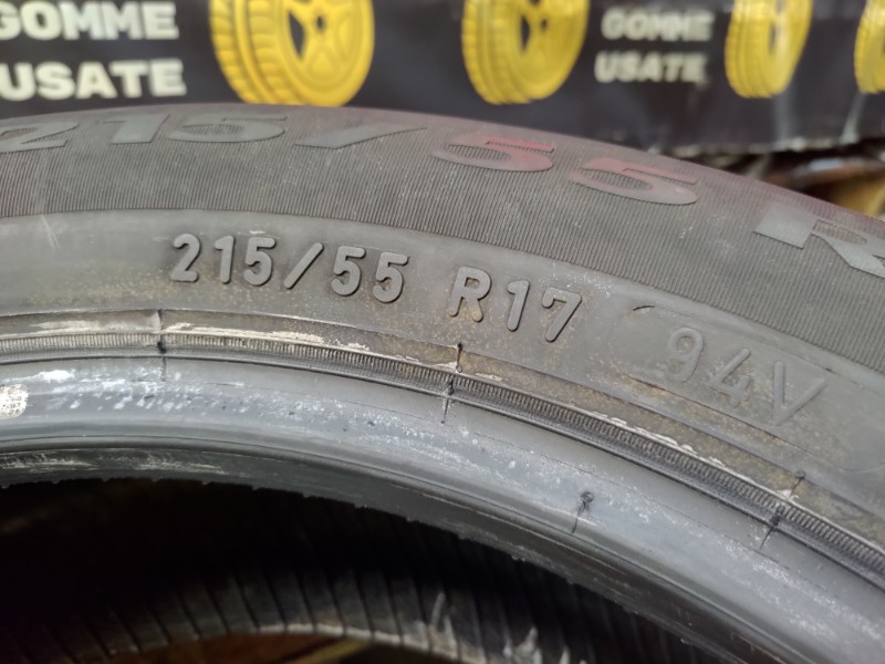 2 Gomme usate 215 55 17 Pneumatici Estivi PIRELLI 2 Gomme usate 215 55 17 Pneumatici Estivi PIRELLI