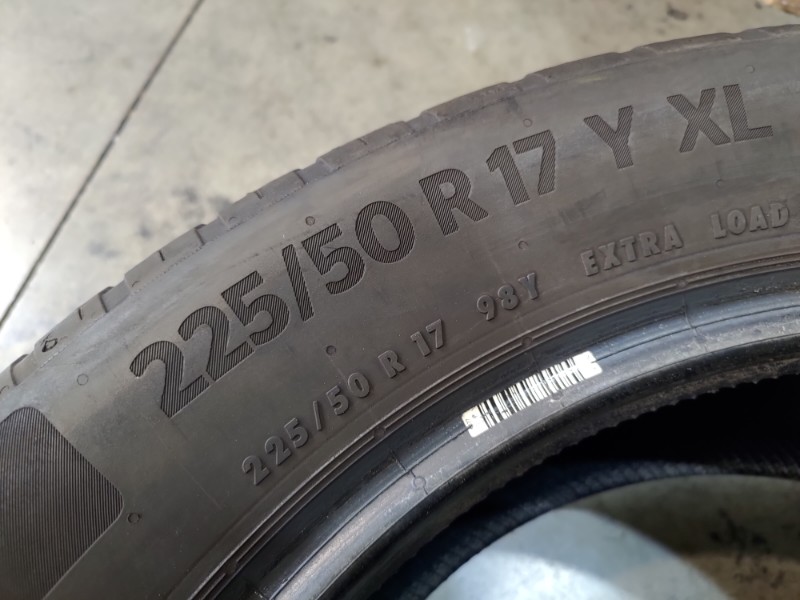 4 Gomme usate 225 50 17 Pneumatici Estivi CONTINENTAL 4 Gomme usate 225 50 17 Pneumatici Estivi CONTINENTAL