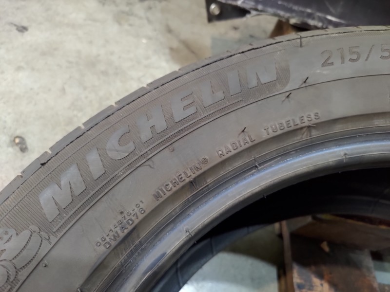2 Gomme usate 215 55 17 Pneumatici Estivi MICHELIN 2 Gomme usate 215 55 17 Pneumatici Estivi MICHELIN