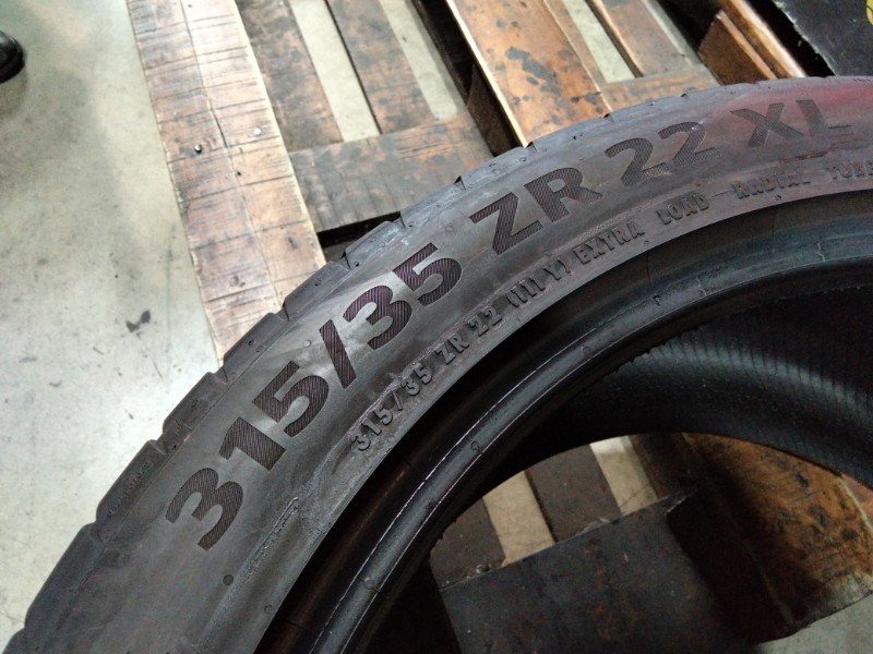 2 Gomme usate 315 35 22 Pneumatici Estivi CONTINENTAL 2 Gomme usate 315 35 22 Pneumatici Estivi CONTINENTAL