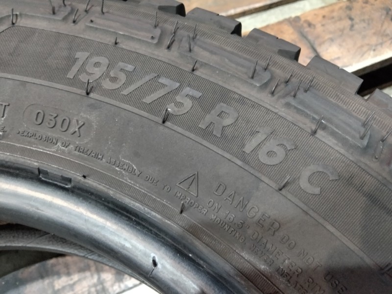 2 Gomme usate 195 75 16 C Pneumatici 4 Stagioni MICHELIN 2 Gomme usate 195 75 16 C Pneumatici 4 Stagioni MICHELIN