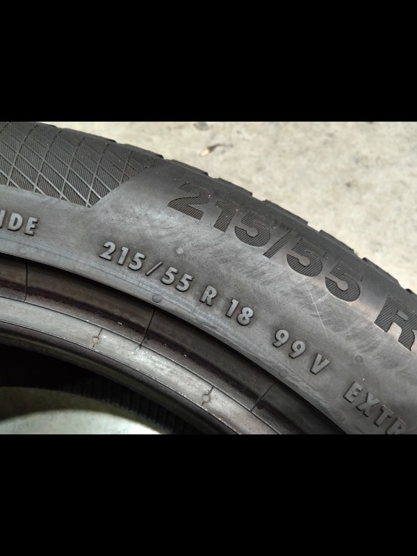 4 Gomme usate 215 55 18 Pneumatici Invernali CONTINENTAL 4 Gomme usate 215 55 18 Pneumatici Invernali CONTINENTAL
