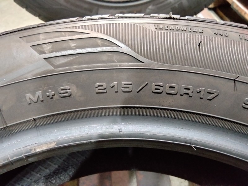 2 Gomme usate 215 60 17 Pneumatici 4 Stagioni GOODYEAR 2 Gomme usate 215 60 17 Pneumatici 4 Stagioni GOODYEAR