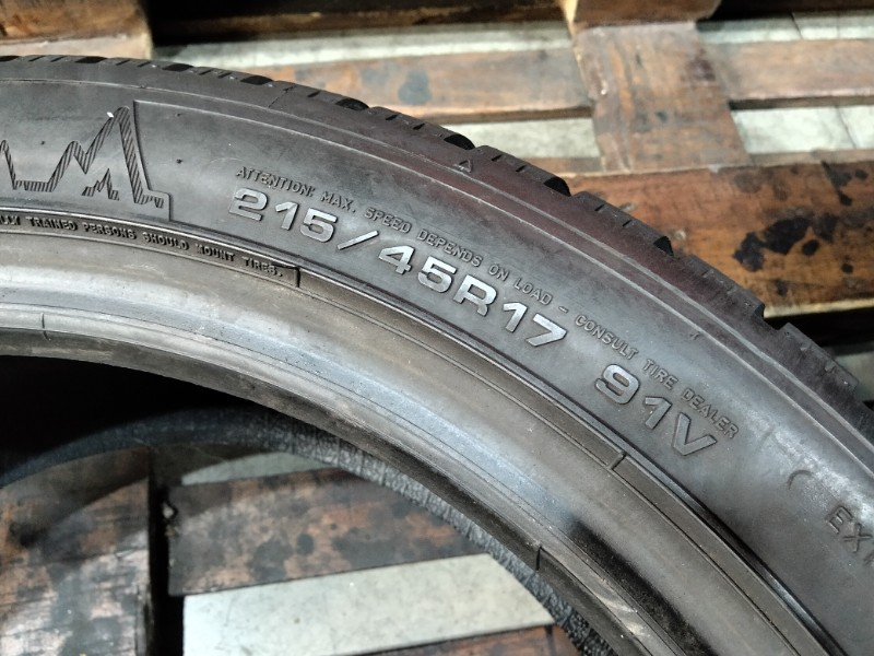 2 Gomme usate 215 45 17 Pneumatici Invernali DUNLOP 2 Gomme usate 215 45 17 Pneumatici Invernali DUNLOP