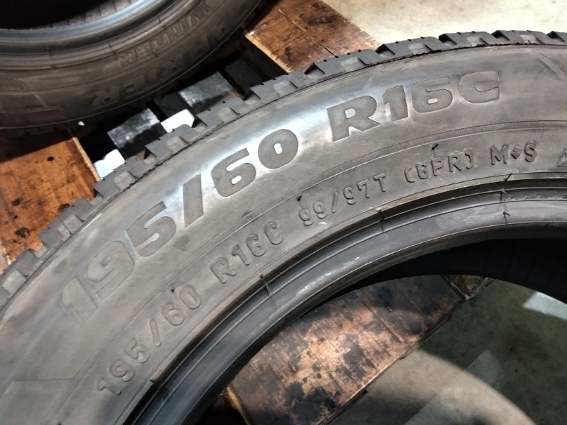 4 Gomme usate 195 60 16 C Pneumatici Invernali 4 Gomme usate 195 60 16 C Pneumatici Invernali