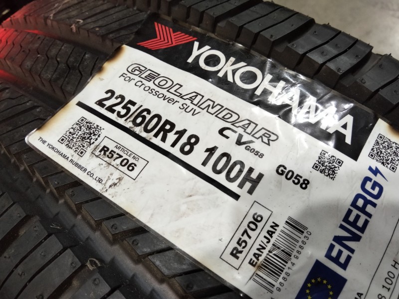 2 Gomme nuove 225 60 18 Pneumatici 4 Stagioni YOKOHAMA 2 Gomme nuove 225 60 18 Pneumatici 4 Stagioni YOKOHAMA