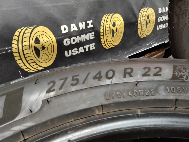 4 Gomme usate 275 40 22 Pneumatici Invernali MICHELIN 4 Gomme usate 275 40 22 Pneumatici Invernali MICHELIN